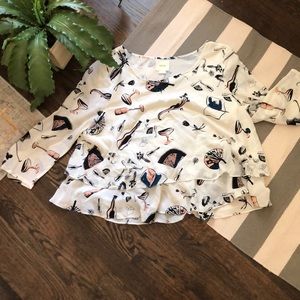 Maeve silk top from Anthropologie